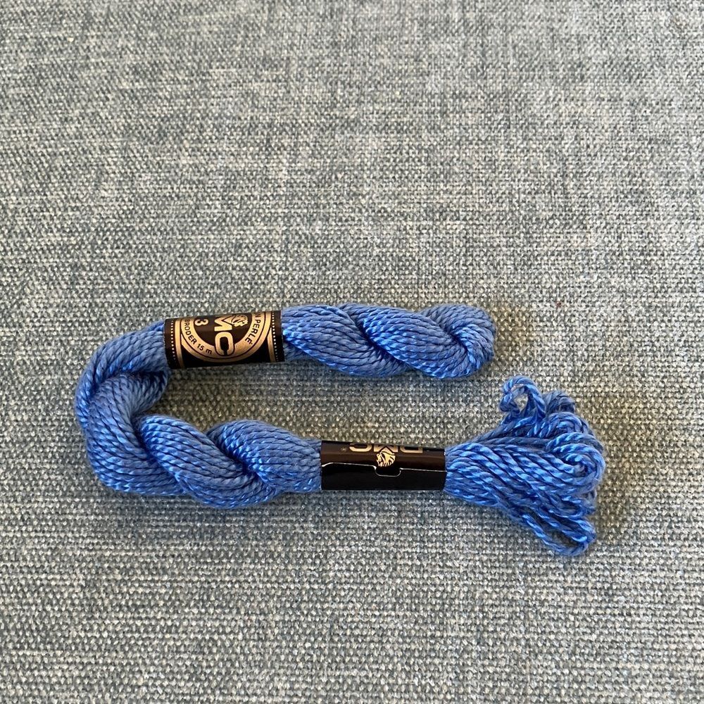 Blue Needlepoint Thread Yarn